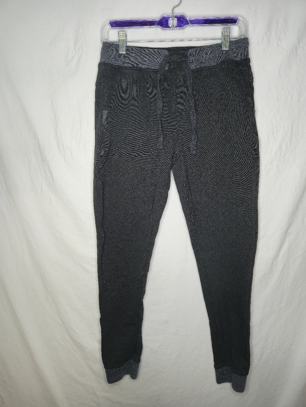 Jeaniologie Ladies Gray Jogger Sweat Pants With Elastic Drawstring Waist Size 32